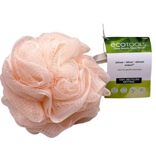 EcoTools Pink EcoNet Delicate Recycled EcoPouf 1pc