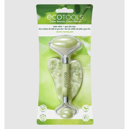 EcoTools Jade Facial Roller and Gua Sha Stone Duo Set