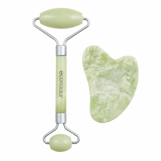 EcoTools Jade Facial Roller and Gua Sha Stone Duo Set