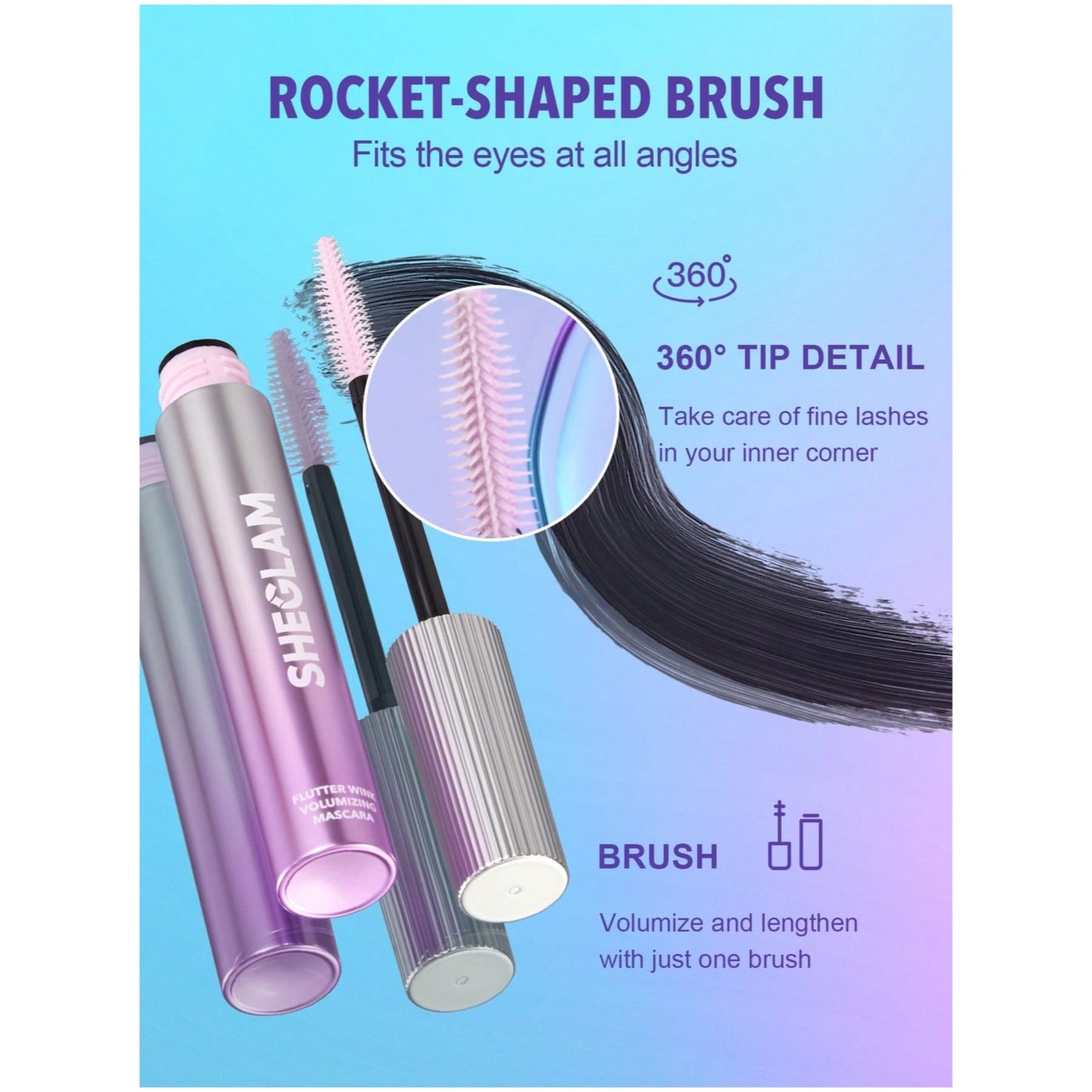 Sheglam Flutter Wink Volumizing Mascara - 6.3ml