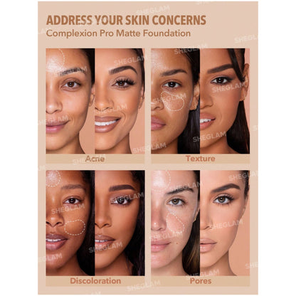 Sheglam Complexion Pro Long Lasting Breathable Matte Foundation