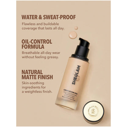 Sheglam Complexion Pro Long Lasting Breathable Matte Foundation