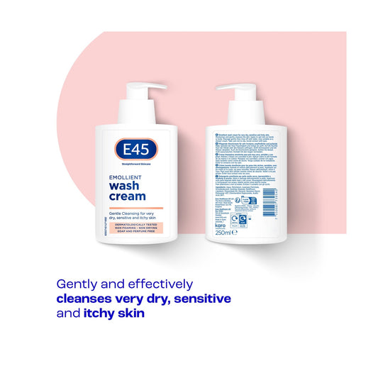 E45 Emollient Hand Wash Cream 250ml