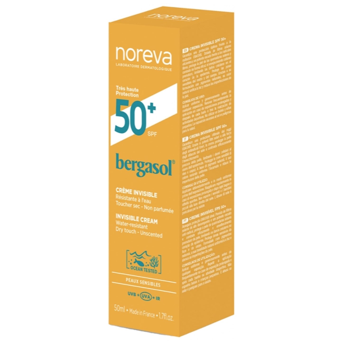 Noreva Bergasol Expert Invisible Finish Cream SPF 50+ 50 ml