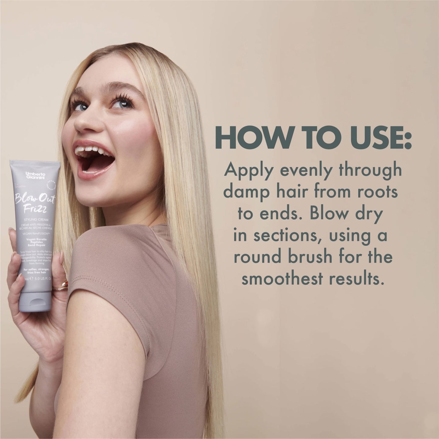 Umberto Giannini Blow Out Frizz Styling Cream 150ml