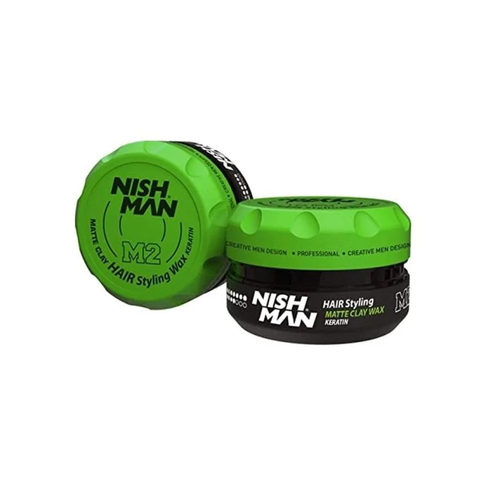 Nishman MATTE CLAY HAIR STYLING WAX KERATIN M2 100 ML