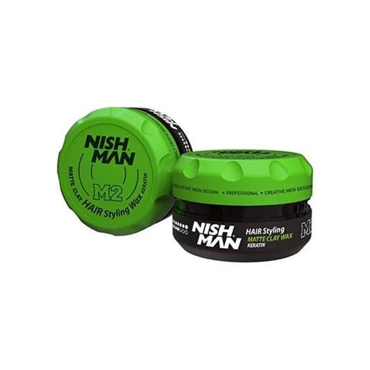 Nishman MATTE CLAY HAIR STYLING WAX KERATIN M2 100 ML