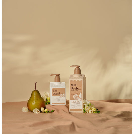 لوشن للجسم برائحة الميموزا والحليب والباوباب 250 مل