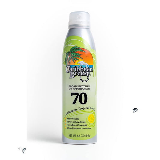Caribbean Breeze Sunscreen Spray  Breeze Kids Sunscreen  Spf70 - 156ml
