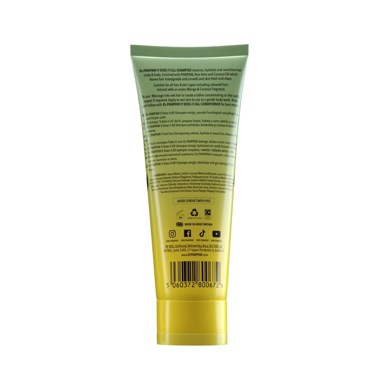 Dr.pawpaw It Does It All Shampoo 200ml