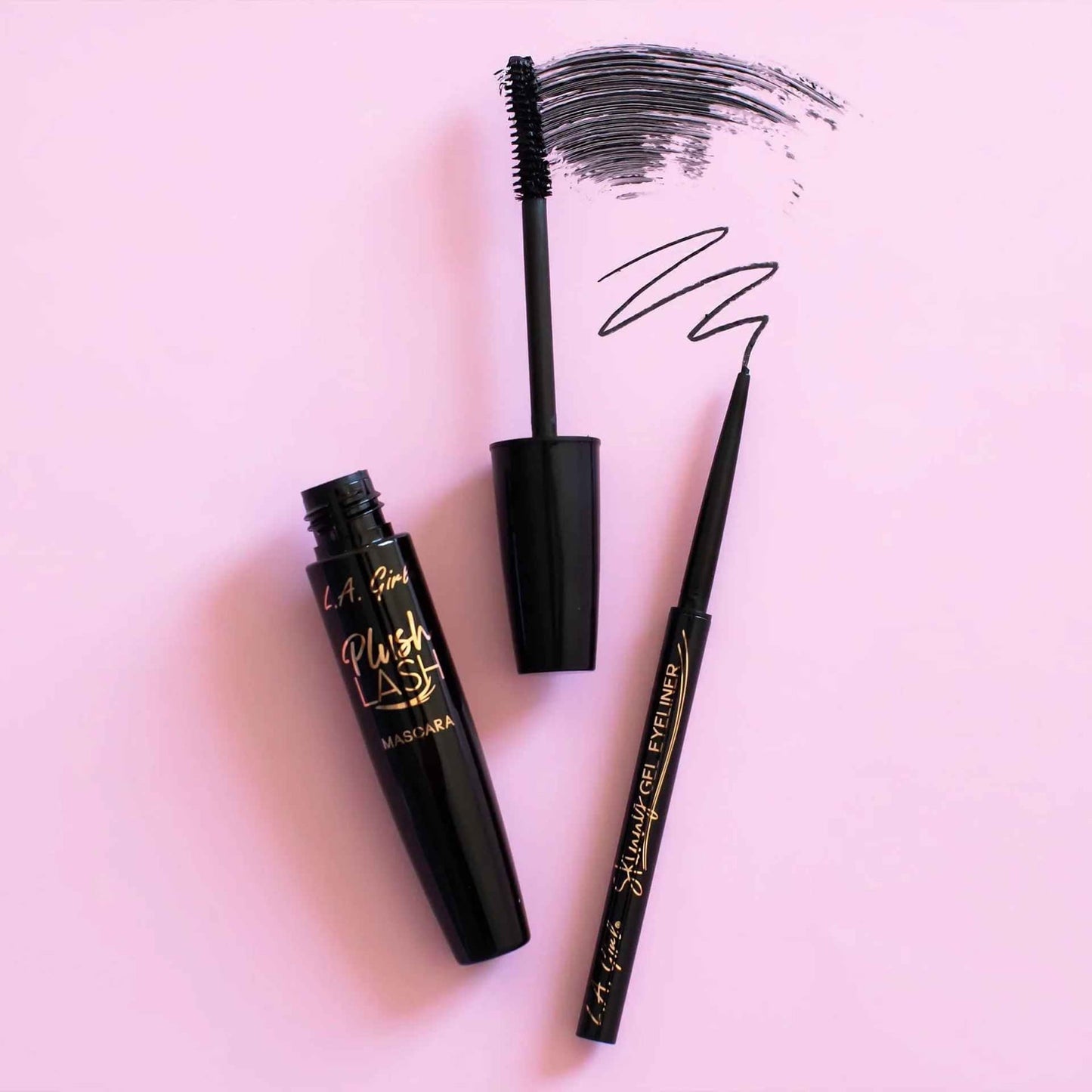 La Girl Plush Mascara Blackest Black