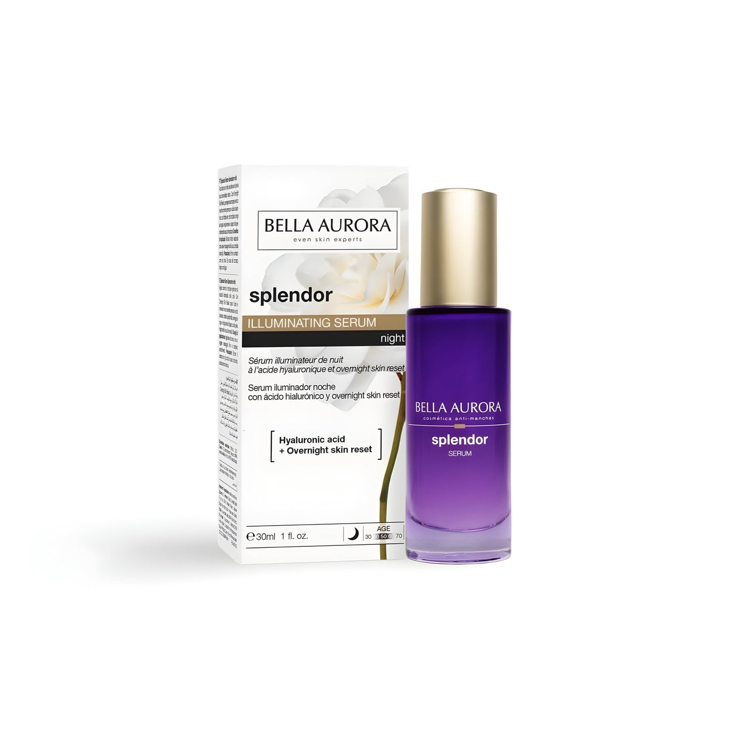 Bella Aurora Splendor Dropper Night Illuminating Serum 30mL