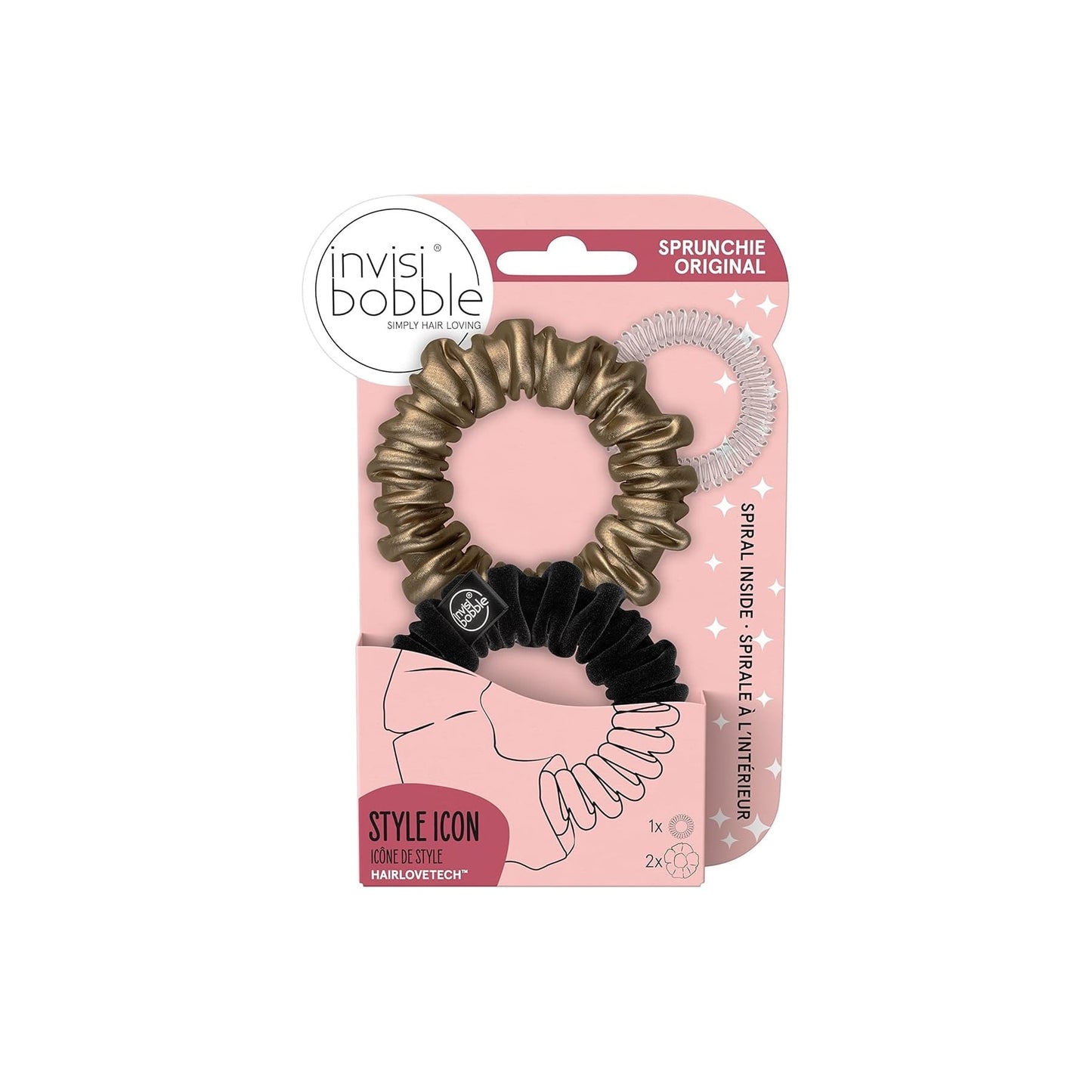 Invisibobble Hair Tie Sprunchie Slim True Golden 2pcs