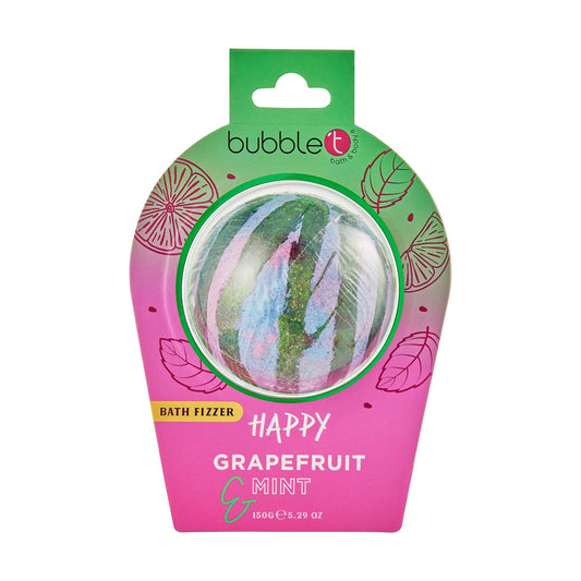 Bubble T Happy Bath fizzer in Grapefruit & Mint
