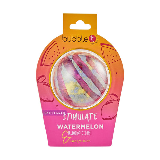 Bubble T Stimulate Bath fizzer in Watermelon & Lemon