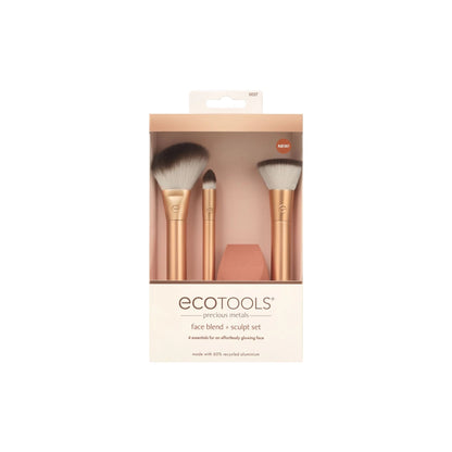 EcoTools Precious Metals Face Blend + Sculpt Kit, 4 Piece Set