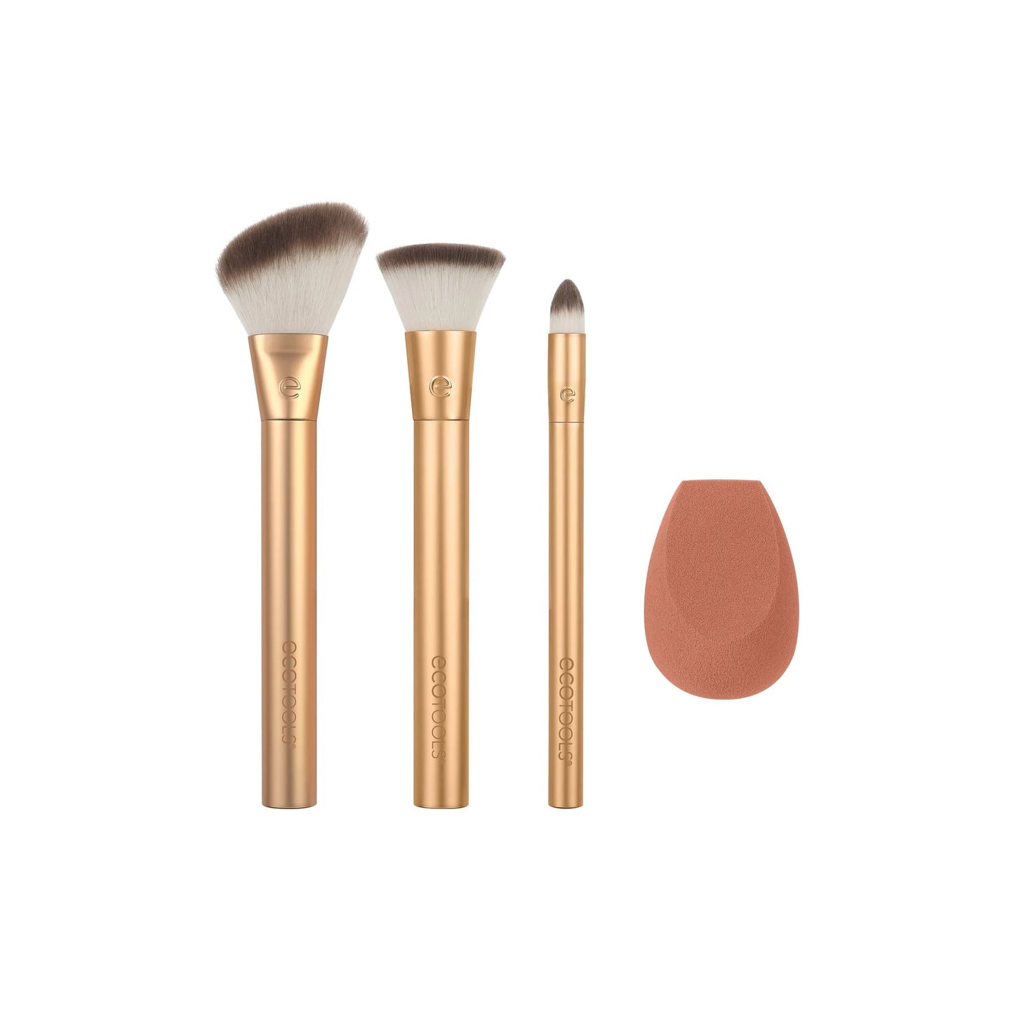 EcoTools Precious Metals Face Blend + Sculpt Kit, 4 Piece Set
