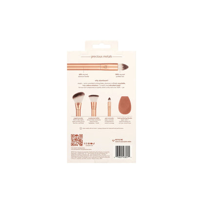 EcoTools Precious Metals Face Blend + Sculpt Kit, 4 Piece Set