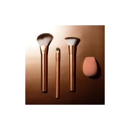 EcoTools Precious Metals Face Blend + Sculpt Kit, 4 Piece Set
