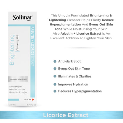 Solimar Paris Brihtening cleansing gel 200 ml