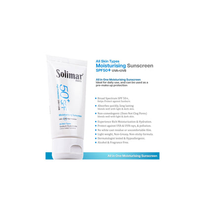 Solimar Paris Moisturising sunscreen spf 50+ cream 50 ml