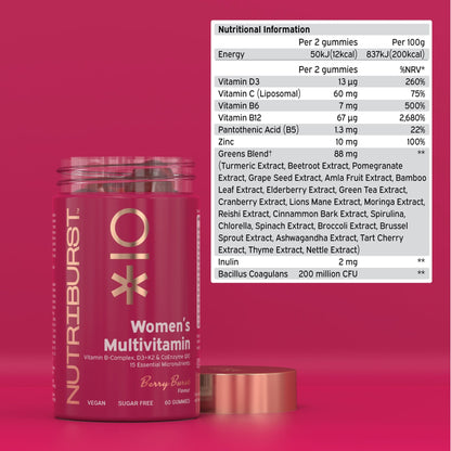 Nutriburst Women’s Multivitamin - Berry Burst Flavor