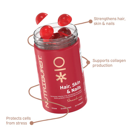 Nutriburst Hair, Skin & Nail - Strawberry Flavor