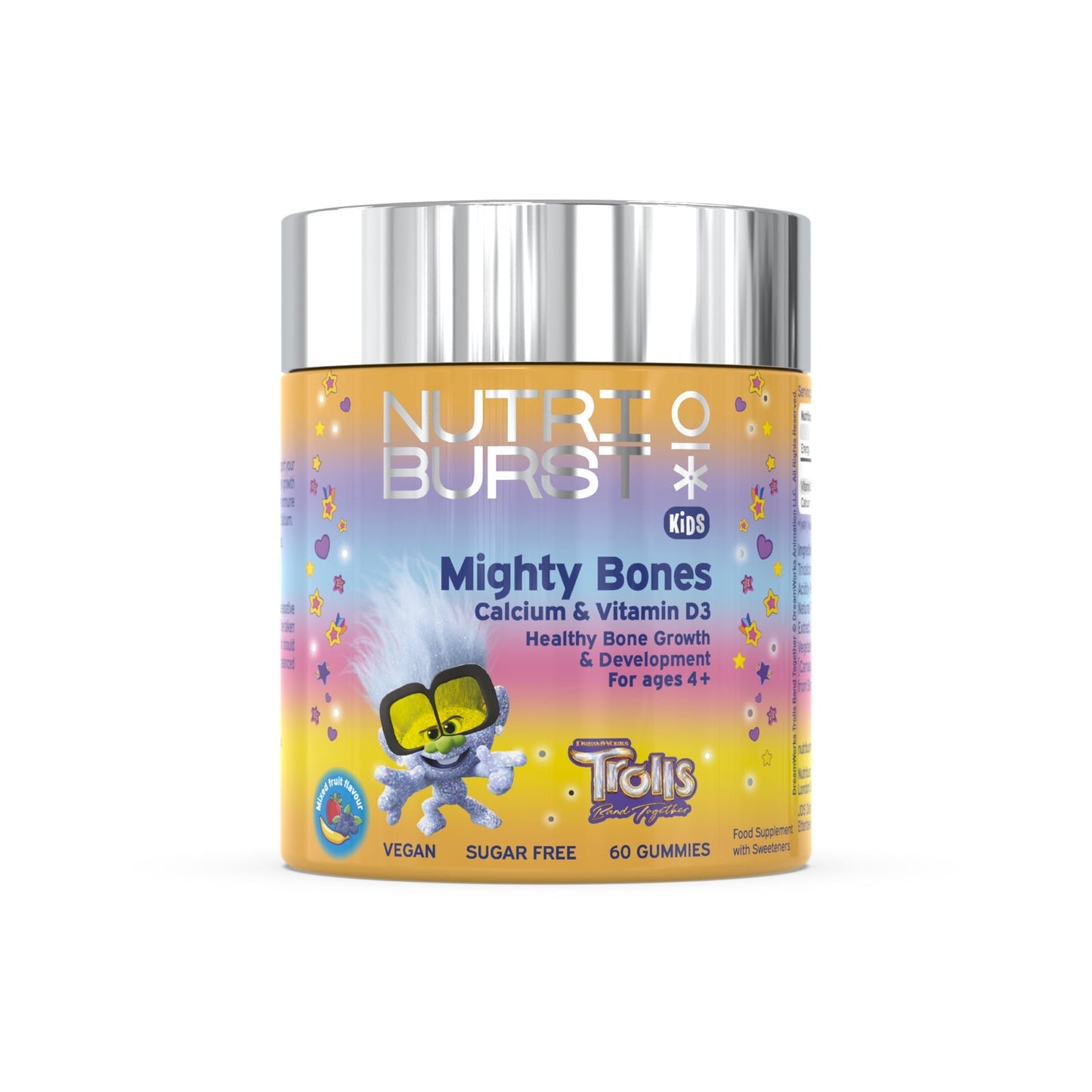 Nutriburst Trolls Mighty Bones - Calcium & Vitamin D3