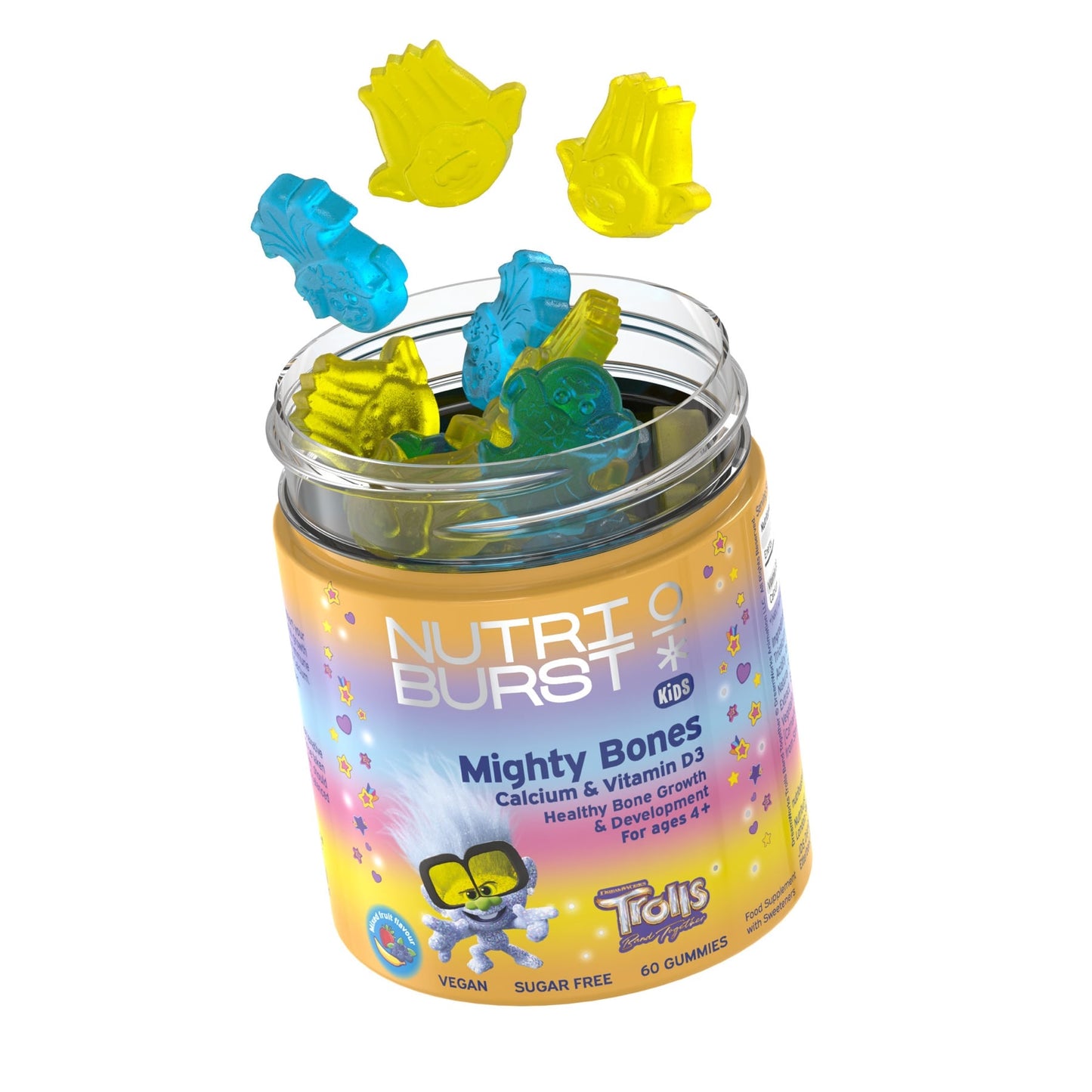 Nutriburst Trolls Mighty Bones - Calcium & Vitamin D3