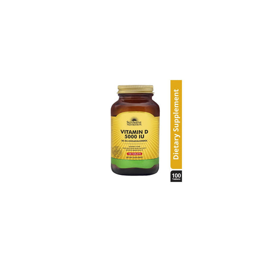 Sunshine Nutrition Vitamin D 5000 Iu 100 Tablets