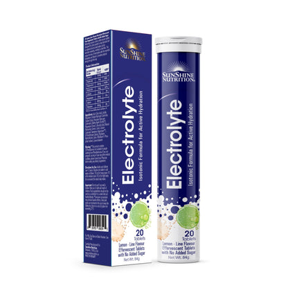 Sunshine Nutrition Isotonic Electrolyte Effervescent 20 Tablets