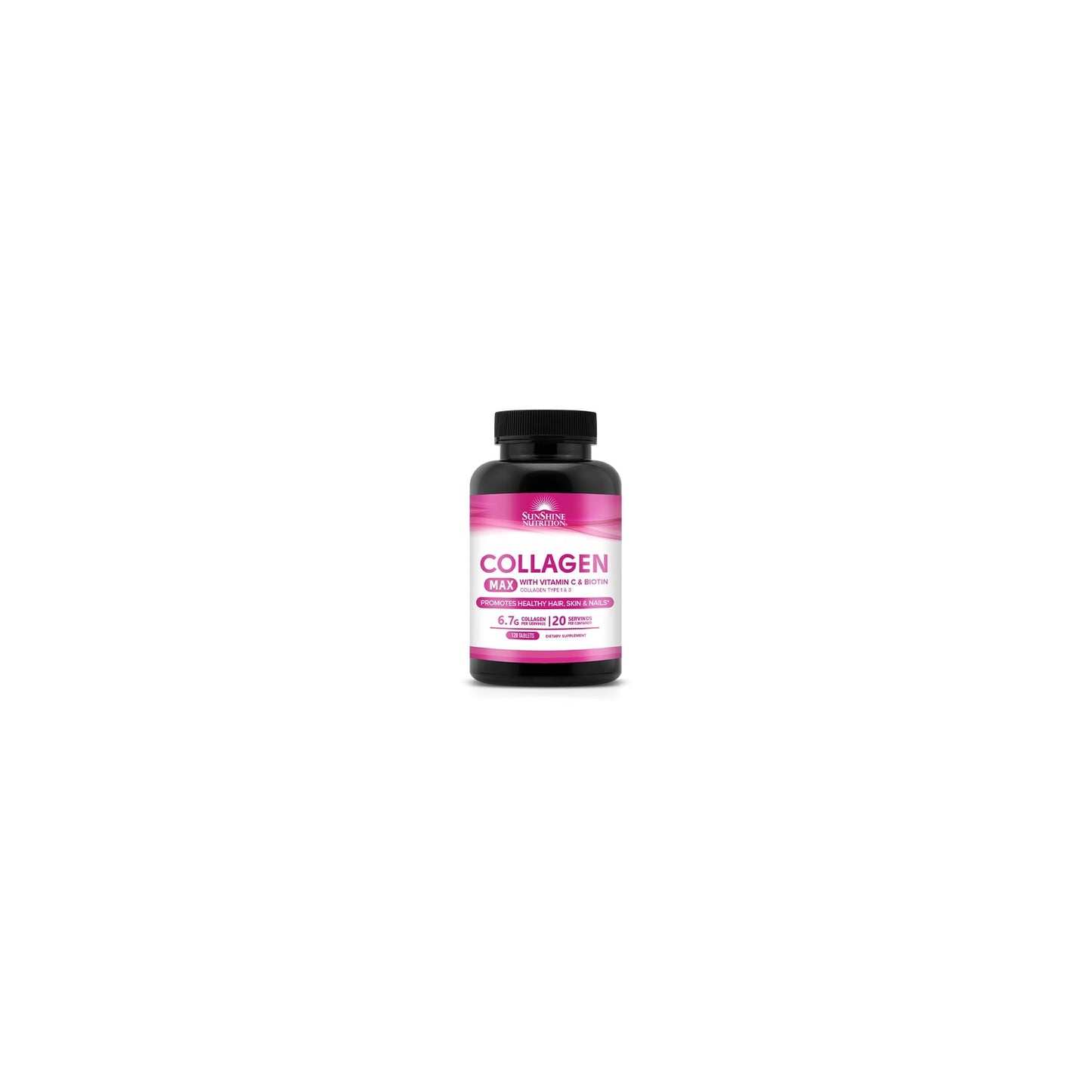 Sunshine Nutrition Collagen Max With Vitamine C&E Biotin 120 Tablets