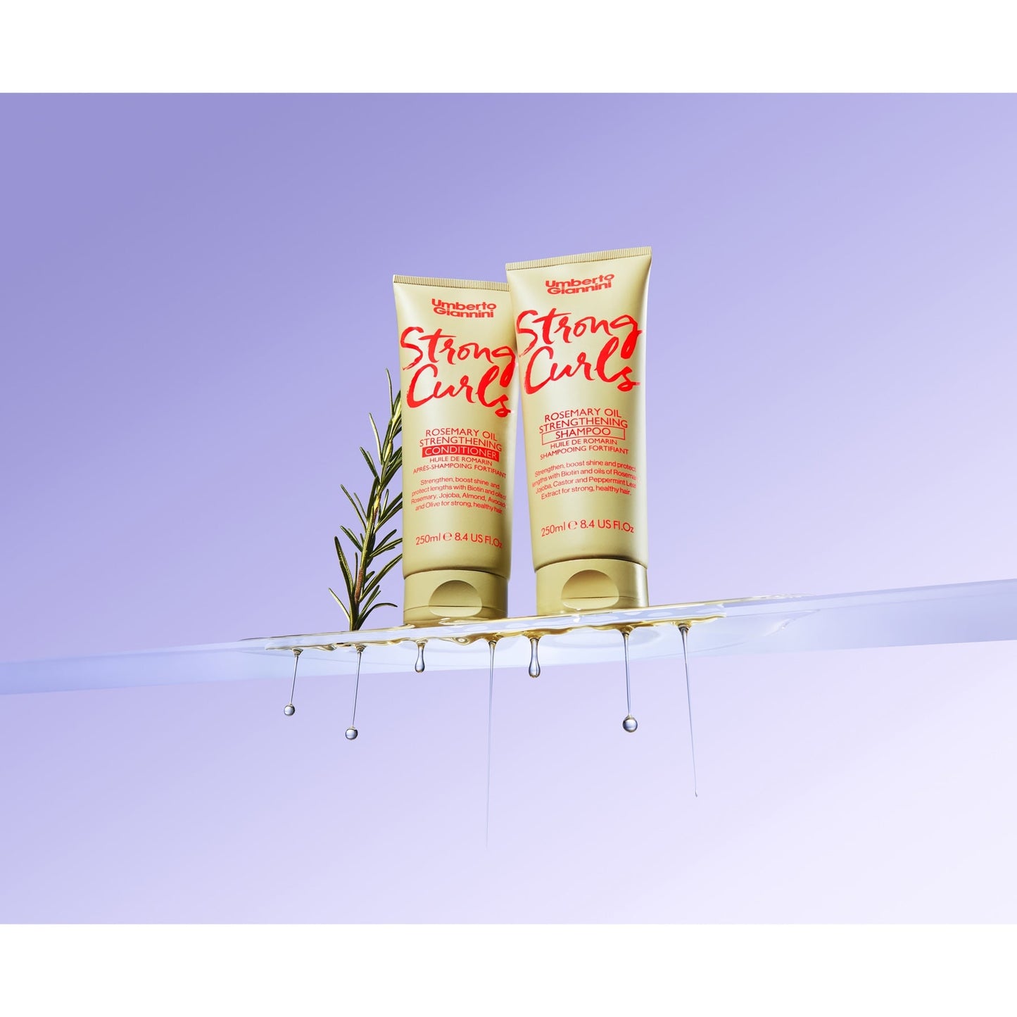 Umberto Giannini Strong Curls Rosemary Oil Conditioner 250ml