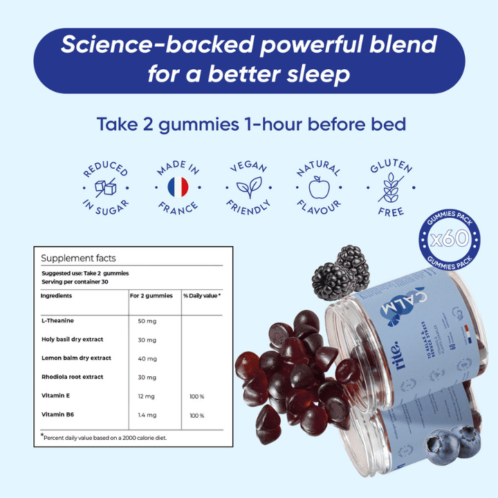 Rite Calm Gummies 60 pcs