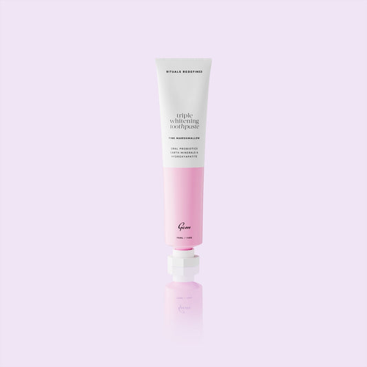 Gem Triple Whitening Toothpaste Pink Marshmallow 100g