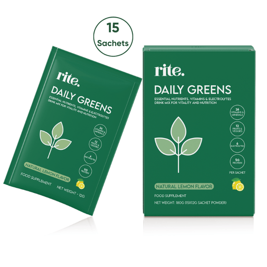 Rite Daily Greens Drink Mix Box of 15 Sachets