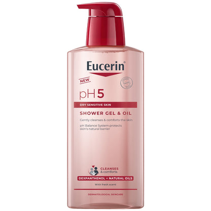 لوشن الجسم Eucerin Ph5 مع الديكسبانثينول وحمض الهيالورونيك، 400 مل