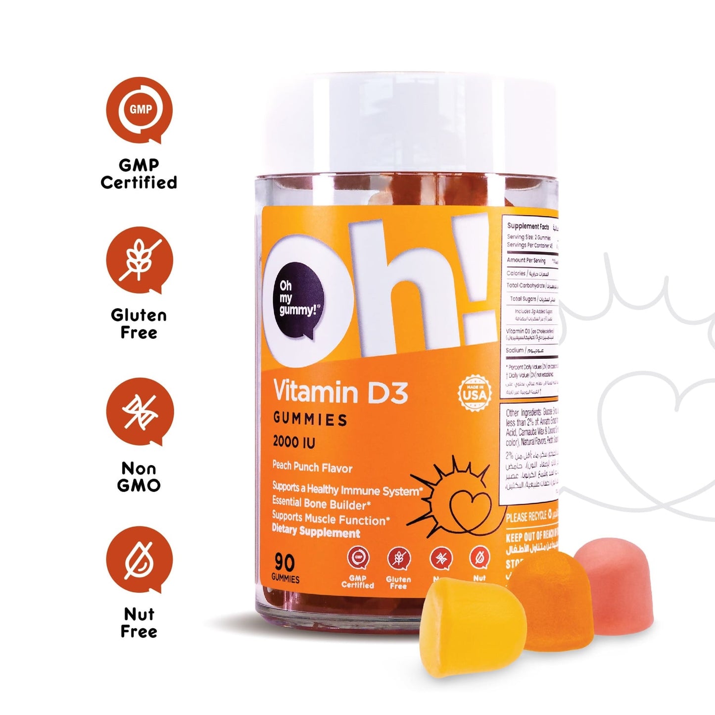 Oh My Oh! Vitamin D3 Gummies