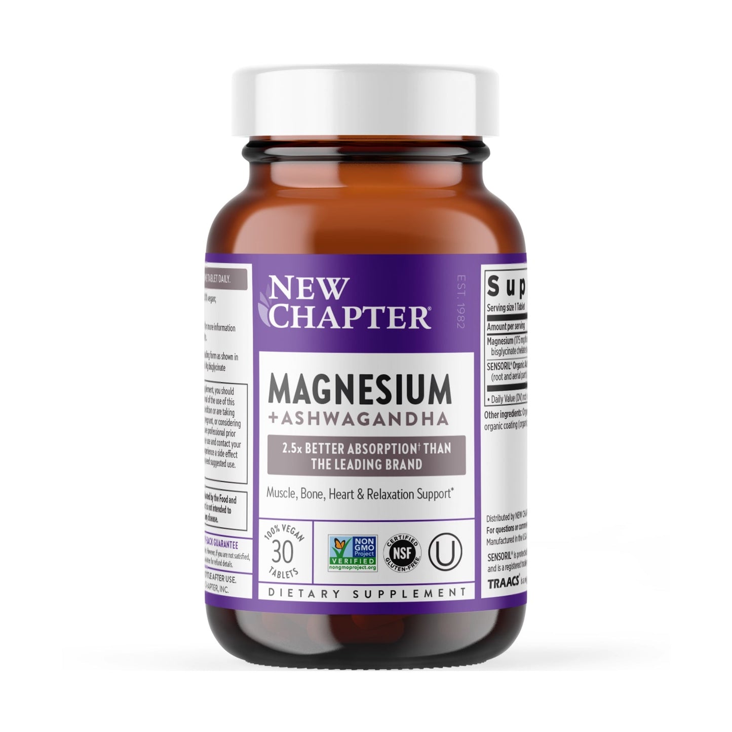 New Chapter Magnesium + Ashwagandha 30 Tab