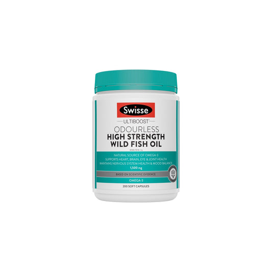 Swisse Ub Odourless Hs Wild Fish Oil 1500mg 200 Cap