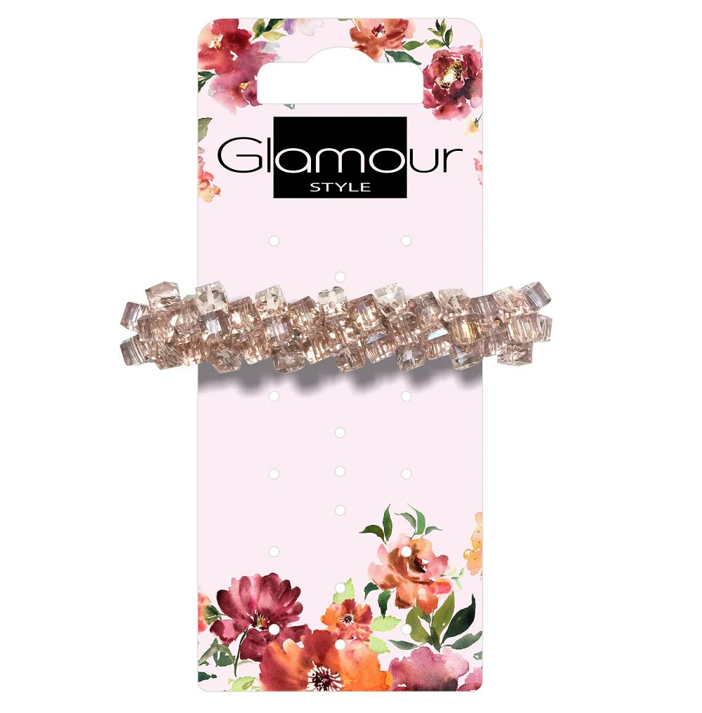 Intervion Automatic Hair Clip With Crystals