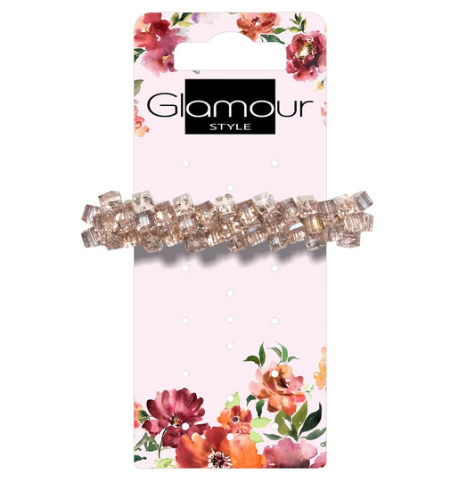 Intervion Automatic Hair Clip With Crystals