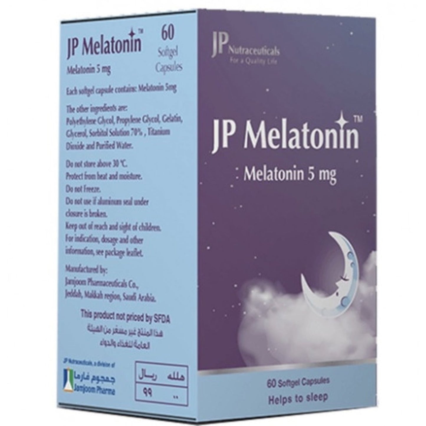 Jp Vitamins Melatonin 5 Mg 60 Tablet