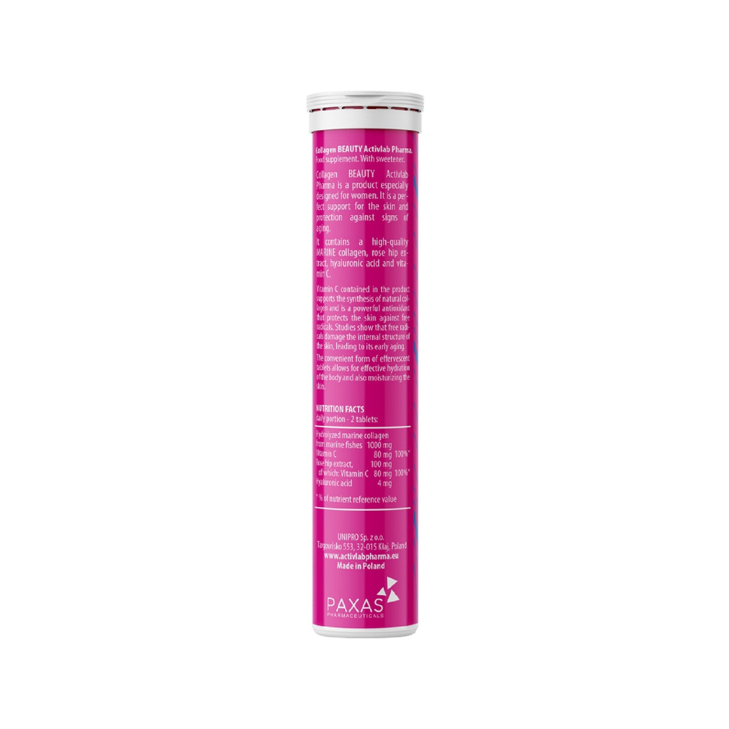 Activlab Collagen Beauty Effervescent Tablets 20 Tablets – Sugar Free