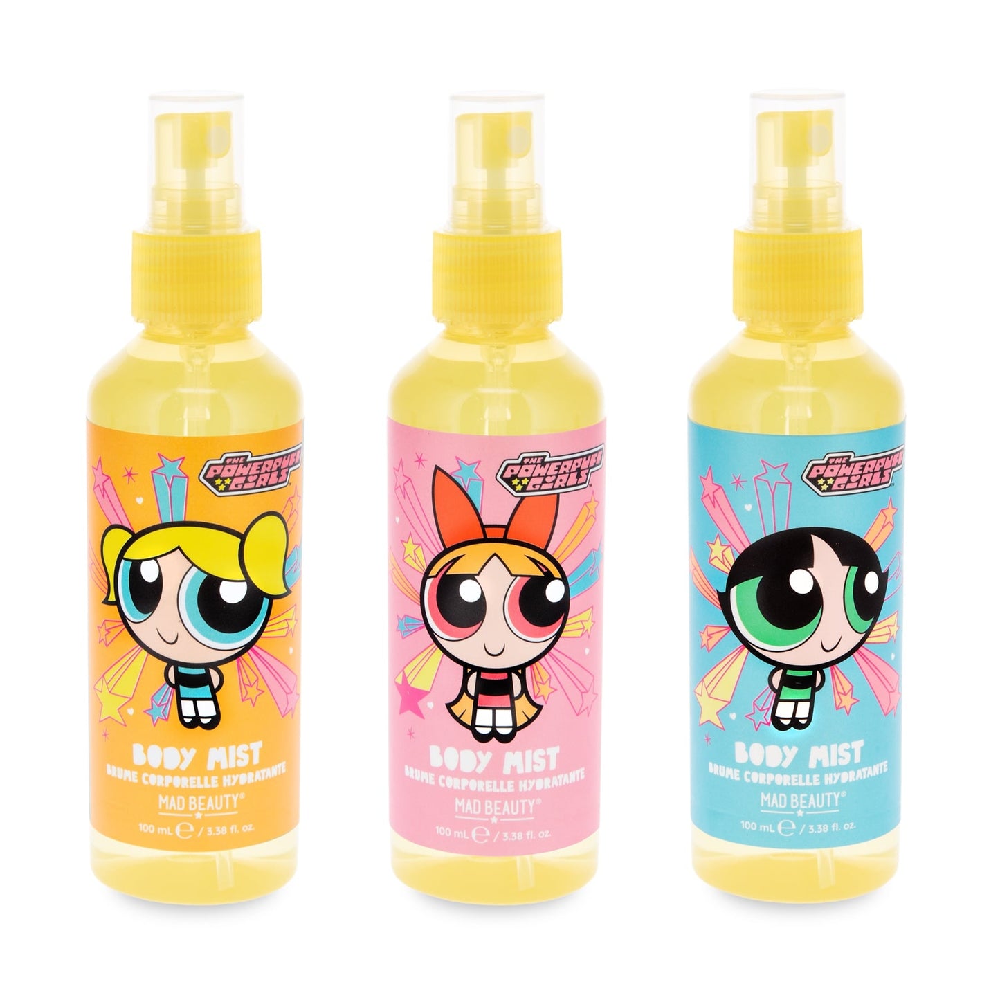 Mad Beauty Powerpuff Girls Super Cute - Body Mist Trio
