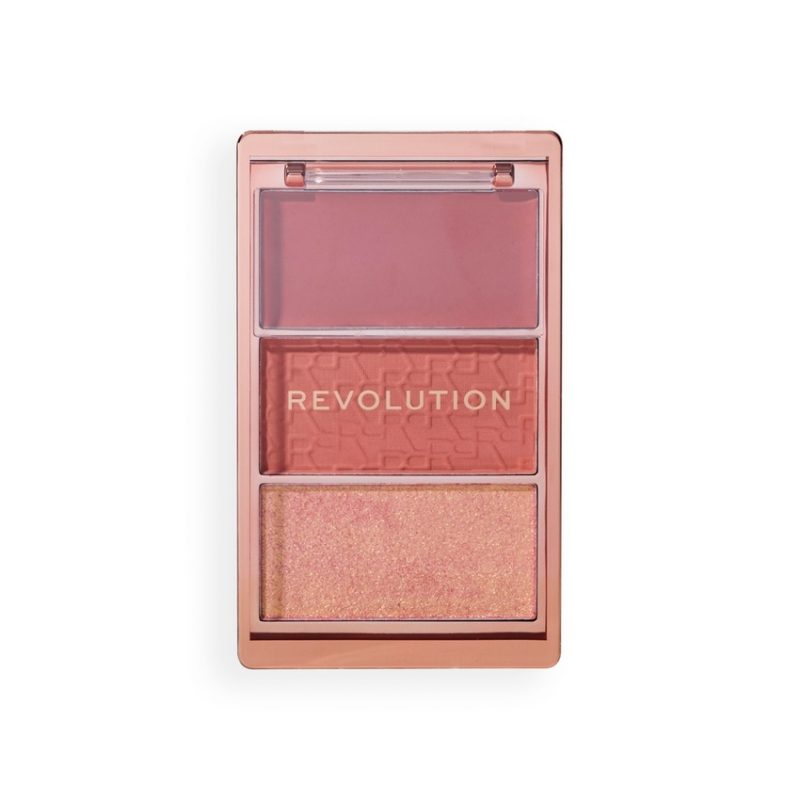 Revolution Blush Palette Icon Aura Points Rose, 11.5 G