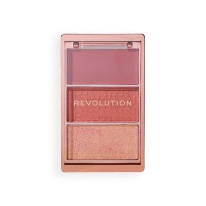 Revolution Blush Palette Icon Aura Points Rose, 11.5 G