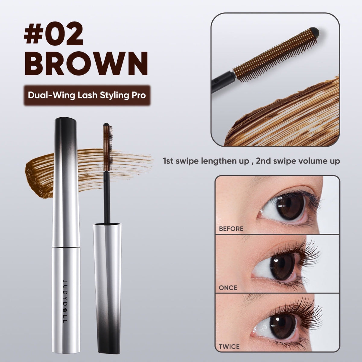 Judydoll Feather Lash Iron Mascara