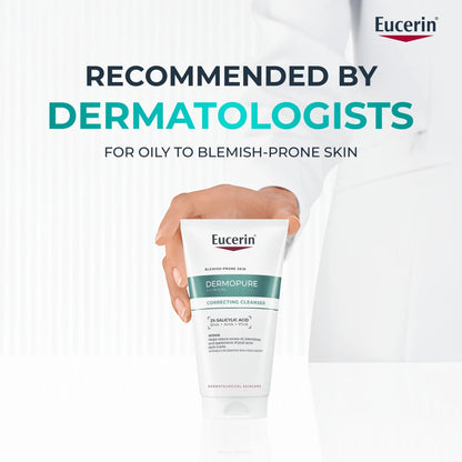 جل التنظيف المنقي Eucerin Dermopure Clinical للبشرة المعرضة للشوائب وحب الشباب، 200 مل