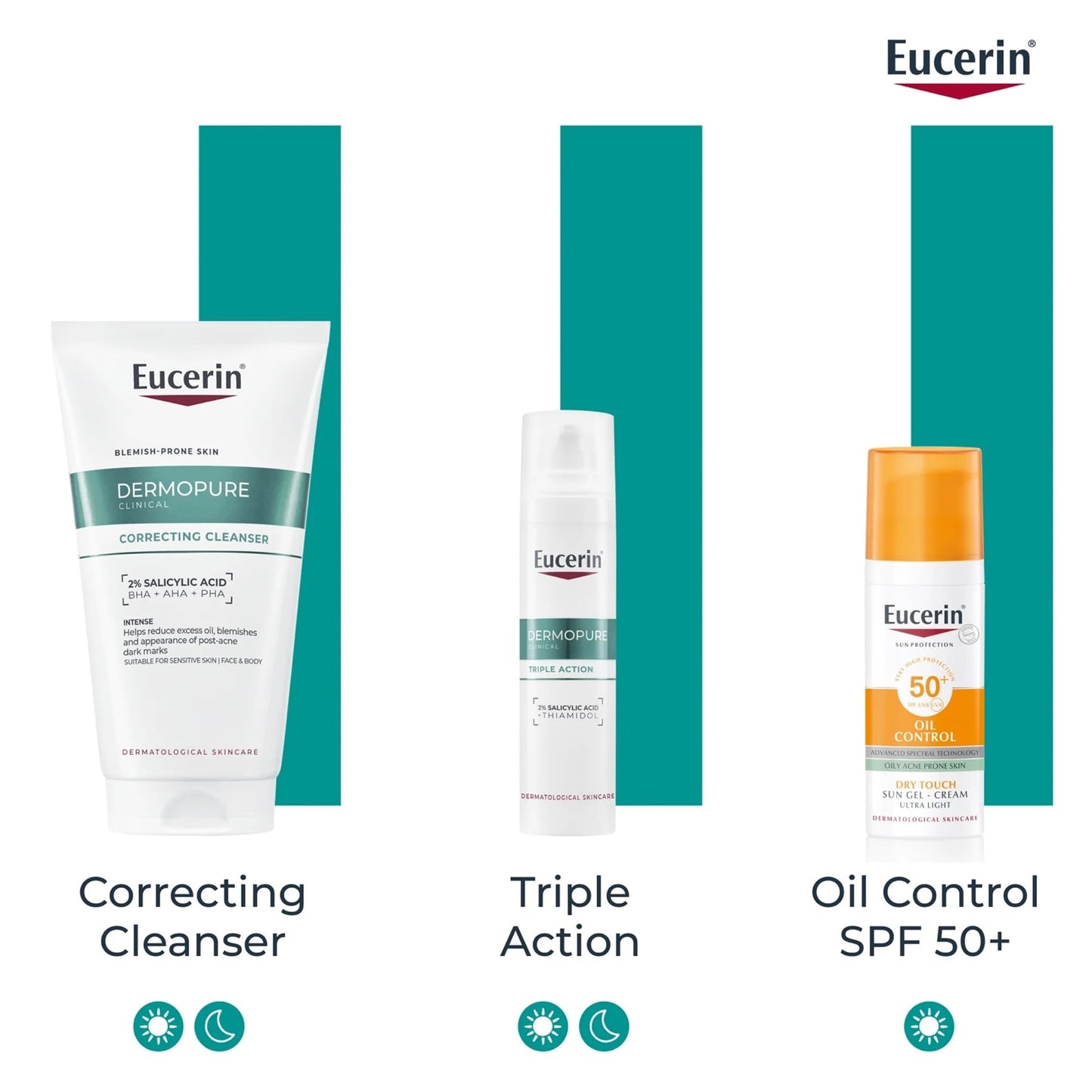 جل التنظيف المنقي Eucerin Dermopure Clinical للبشرة المعرضة للشوائب وحب الشباب، 200 مل